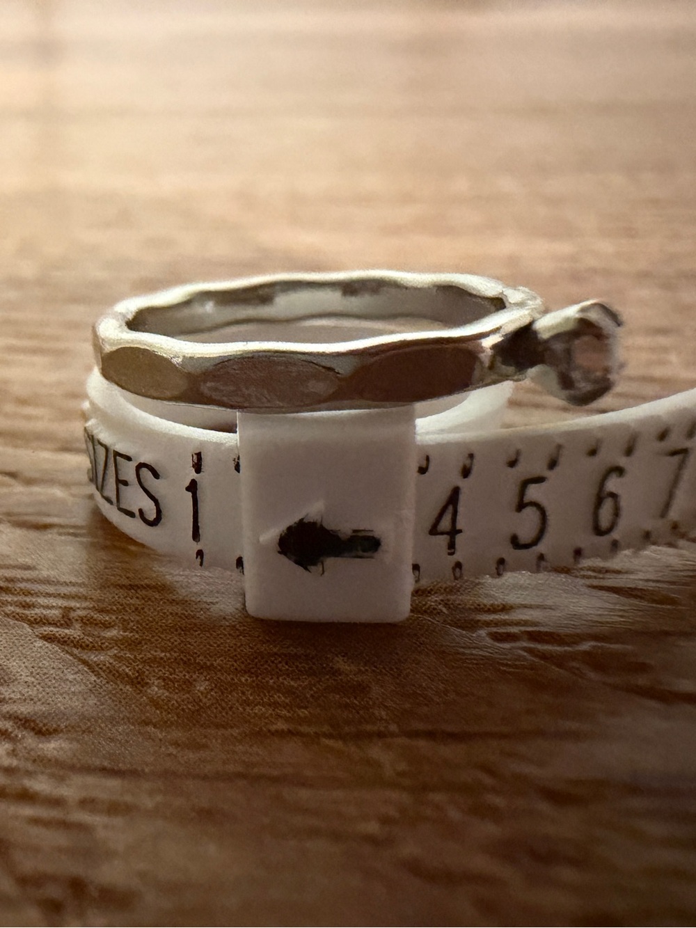 Delicate Silver Tone Stackable pinky Ring with Faceted Band and Clear Stone